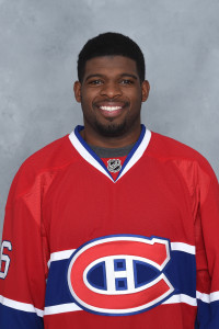 MONTREAL, CANADA - SEPTEMBER 18: P.K. Subban #76 of the Montreal Canadiens poses for his official headshot for the 2014-2015 season on September 18, 2014 at the Bell Sports Complex in Brossard, Quebec, Canada. (Photo by Francois Lacasse/NHLI via Getty Images) *** Local Caption *** P.K. Subban;